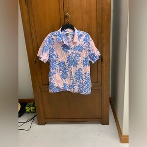 Go Barefoot vintage collared button down Hawaiian shirt XL short sleeve